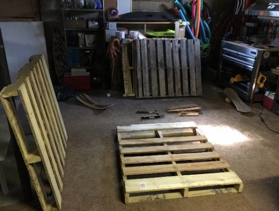 balanço suspenso de paletes