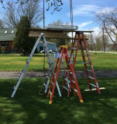 balanço suspenso de paletes