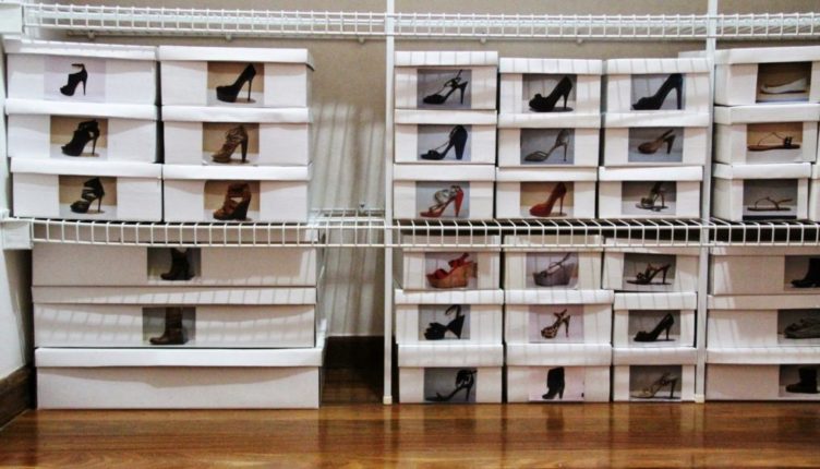 como organizar os sapatos