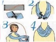 formas de como usar um cachecol