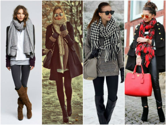 formas de como usar um cachecol