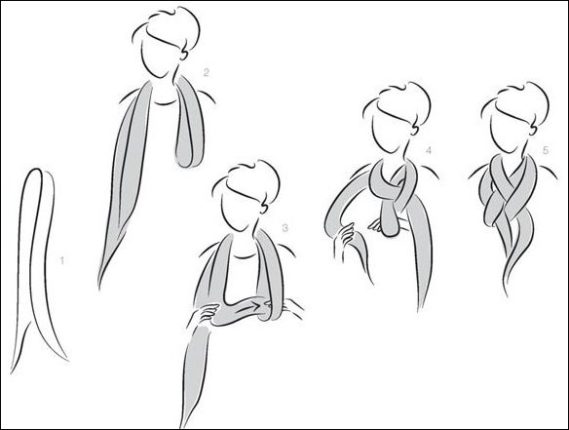 formas de como usar um cachecol