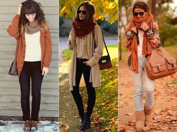 formas de como usar um cachecol