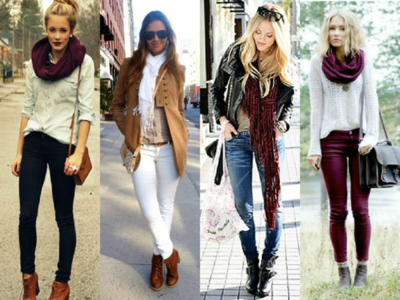 formas de como usar um cachecol