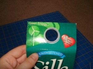 porta moedas caixa de leite