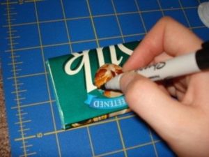 porta moedas caixa de leite