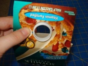 porta moedas caixa de leite