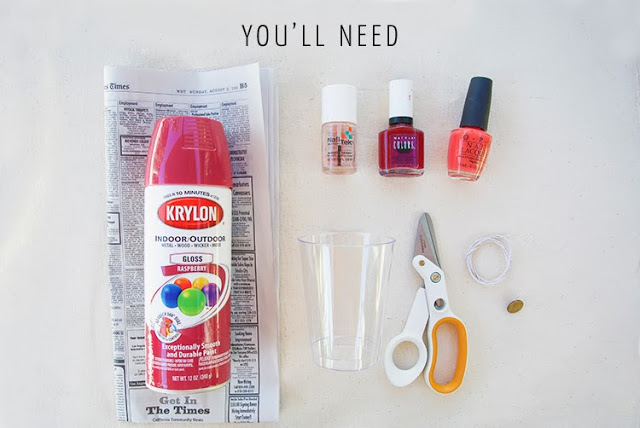 vaso de vidro de esmalte