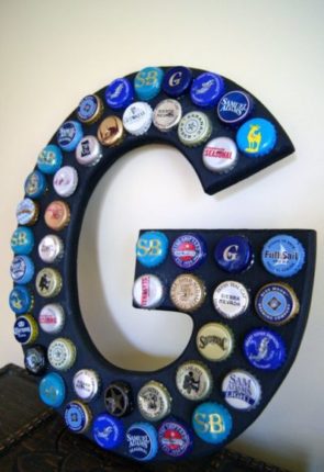 artesanato com tampinha de garrafa